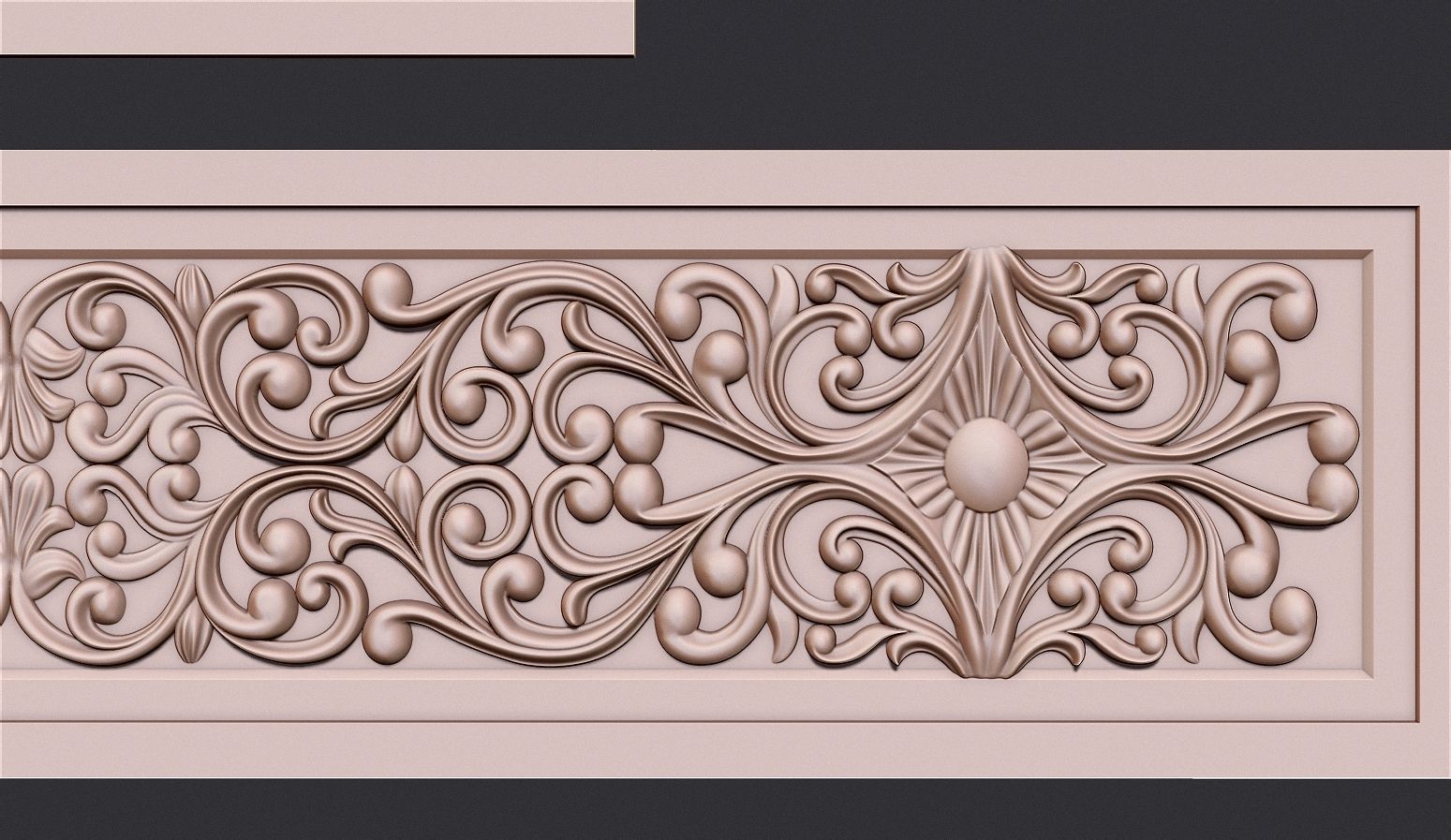 Islamic Tomb Patterned Panel Model for CNC Carving 3D print model_8