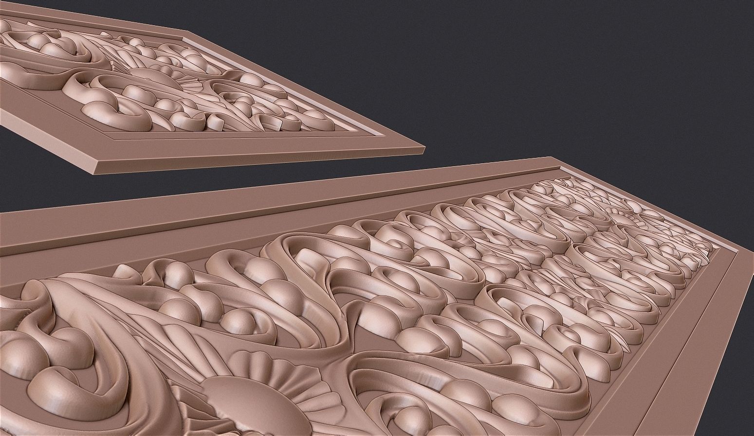 Islamic Tomb Patterned Panel Model for CNC Carving 3D print model_4