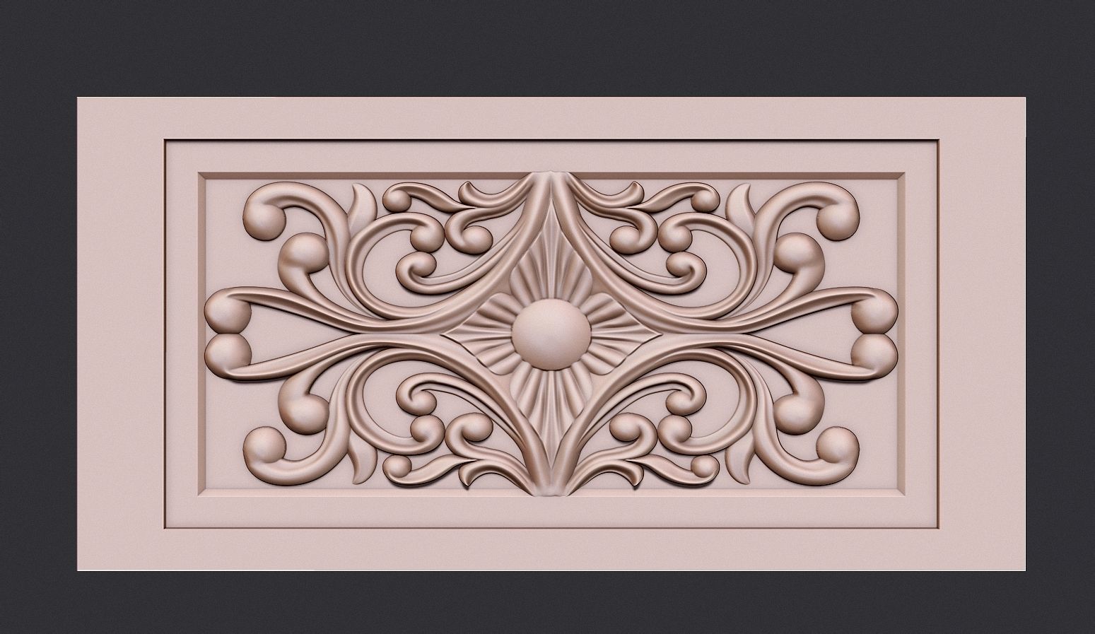 Islamic Tomb Patterned Panel Model for CNC Carving 3D print model_6