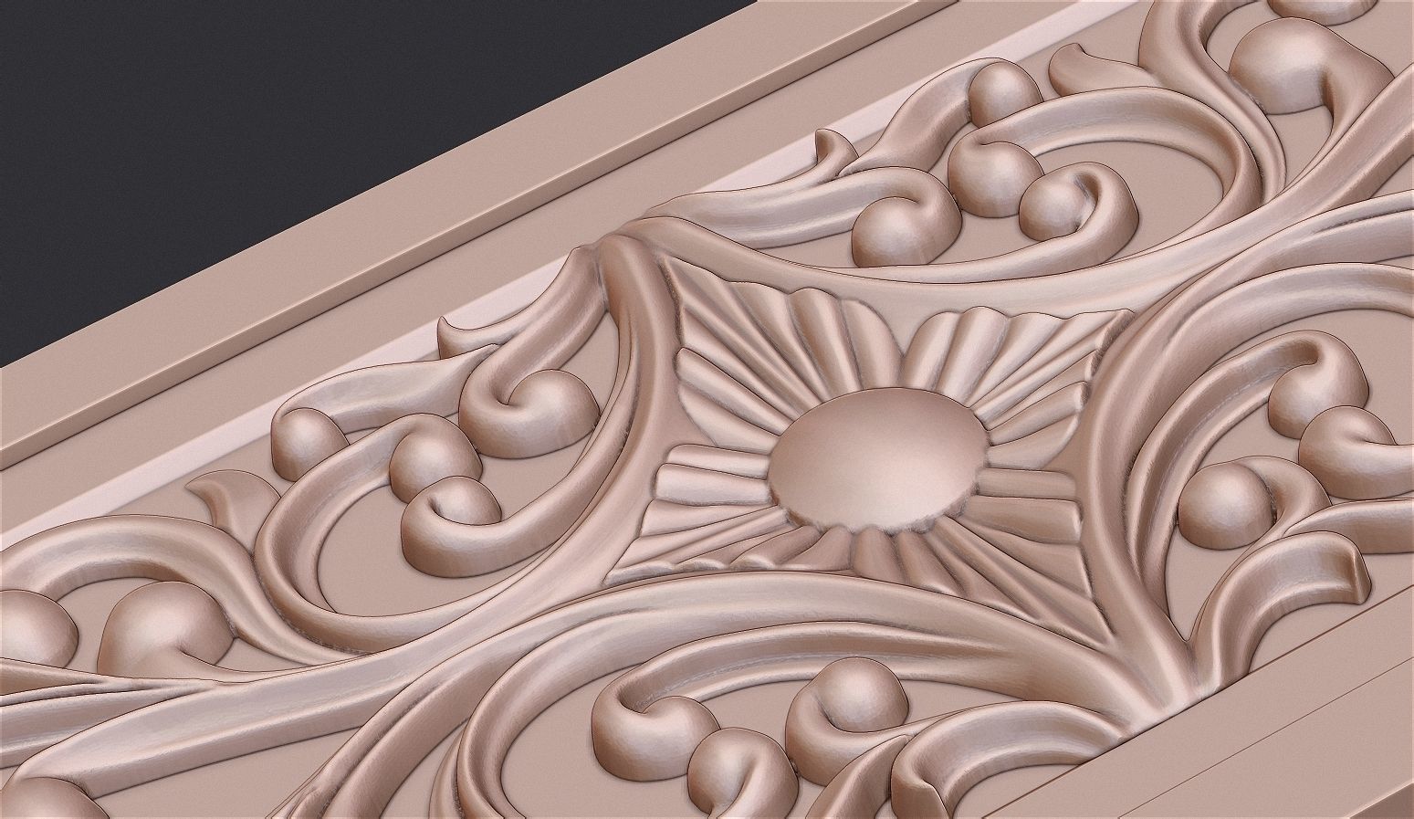 Islamic Tomb Patterned Panel Model for CNC Carving 3D print model_9