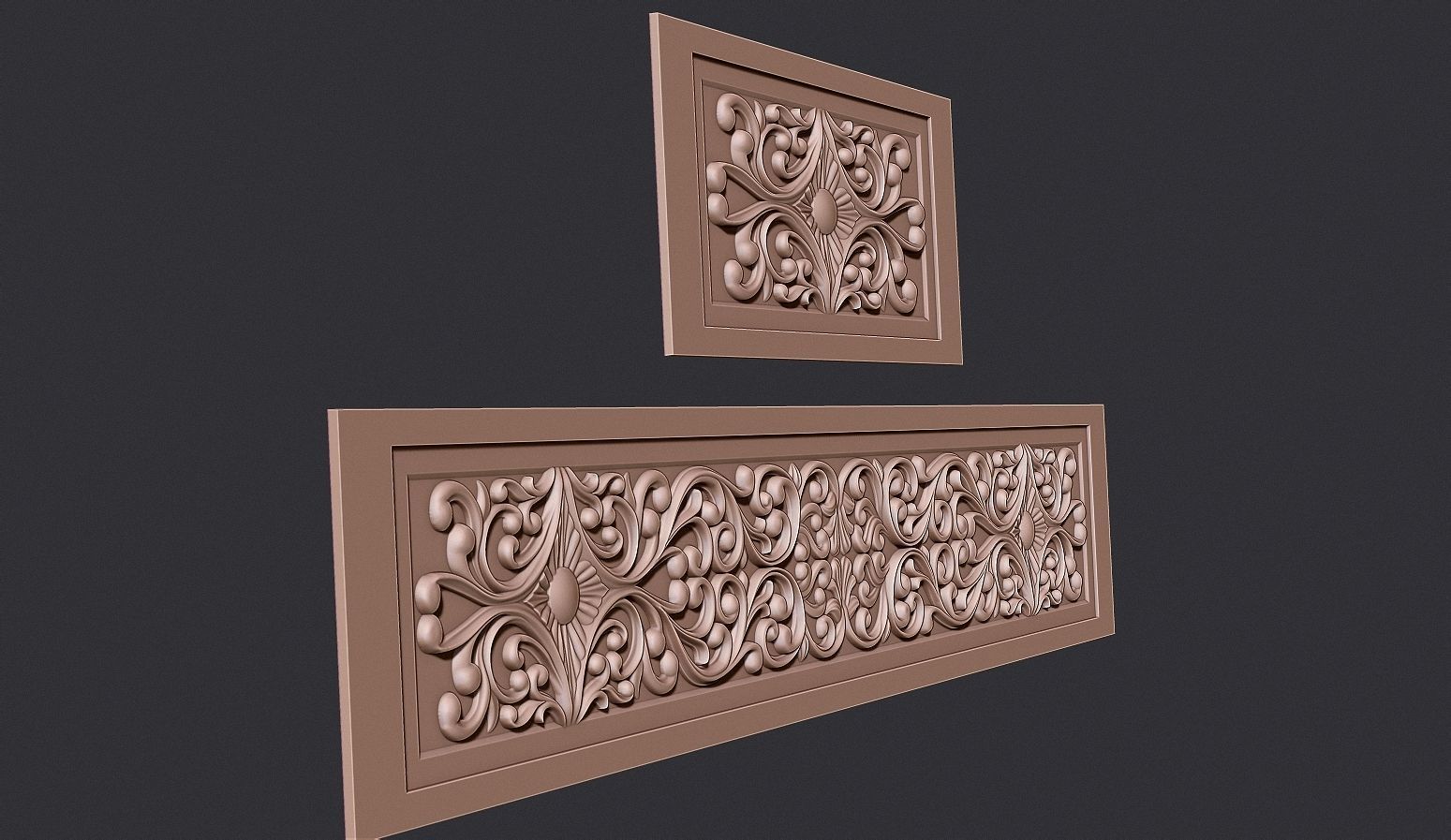 Islamic Tomb Patterned Panel Model for CNC Carving 3D print model_2