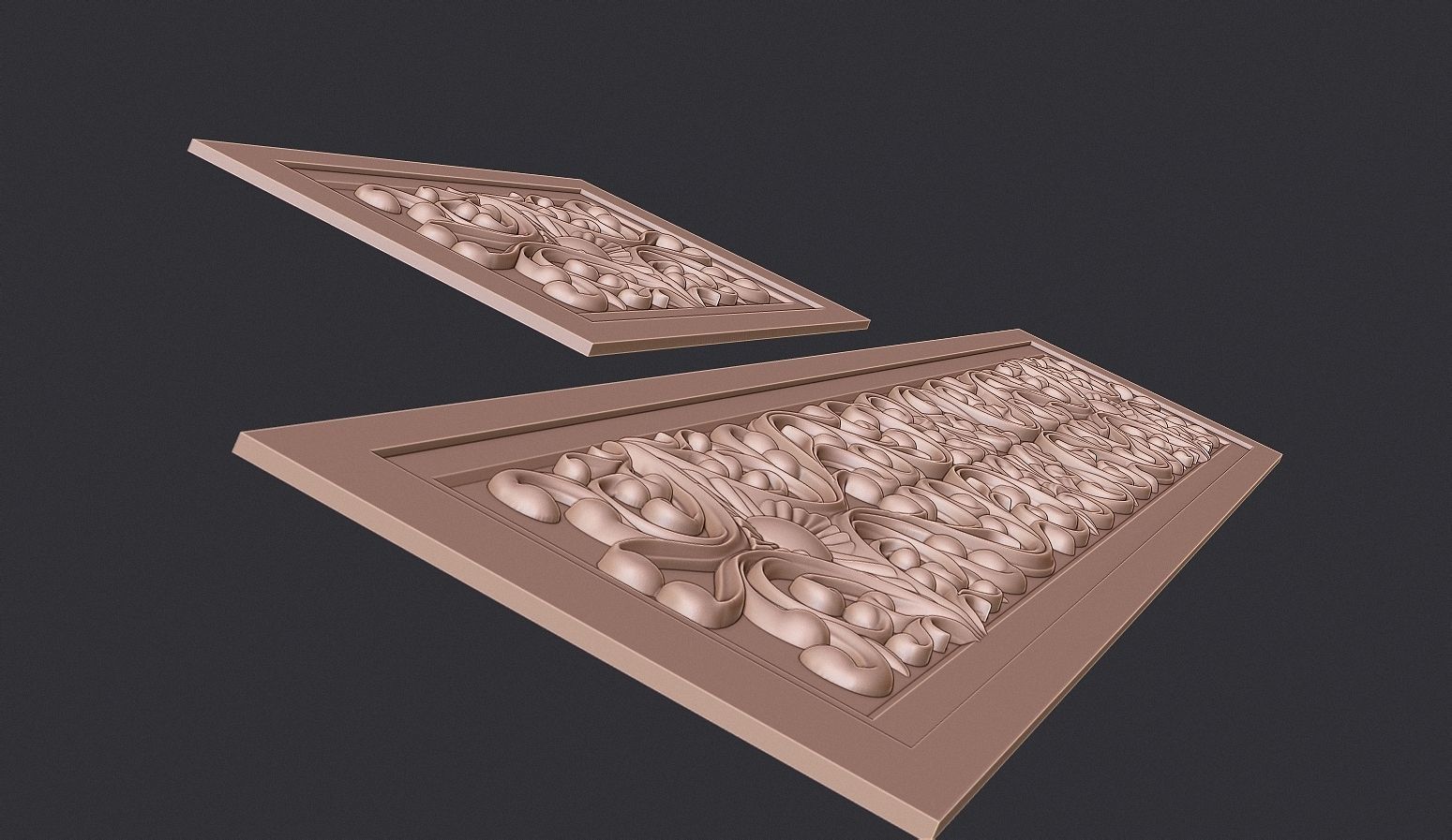 Islamic Tomb Patterned Panel Model for CNC Carving 3D print model_5