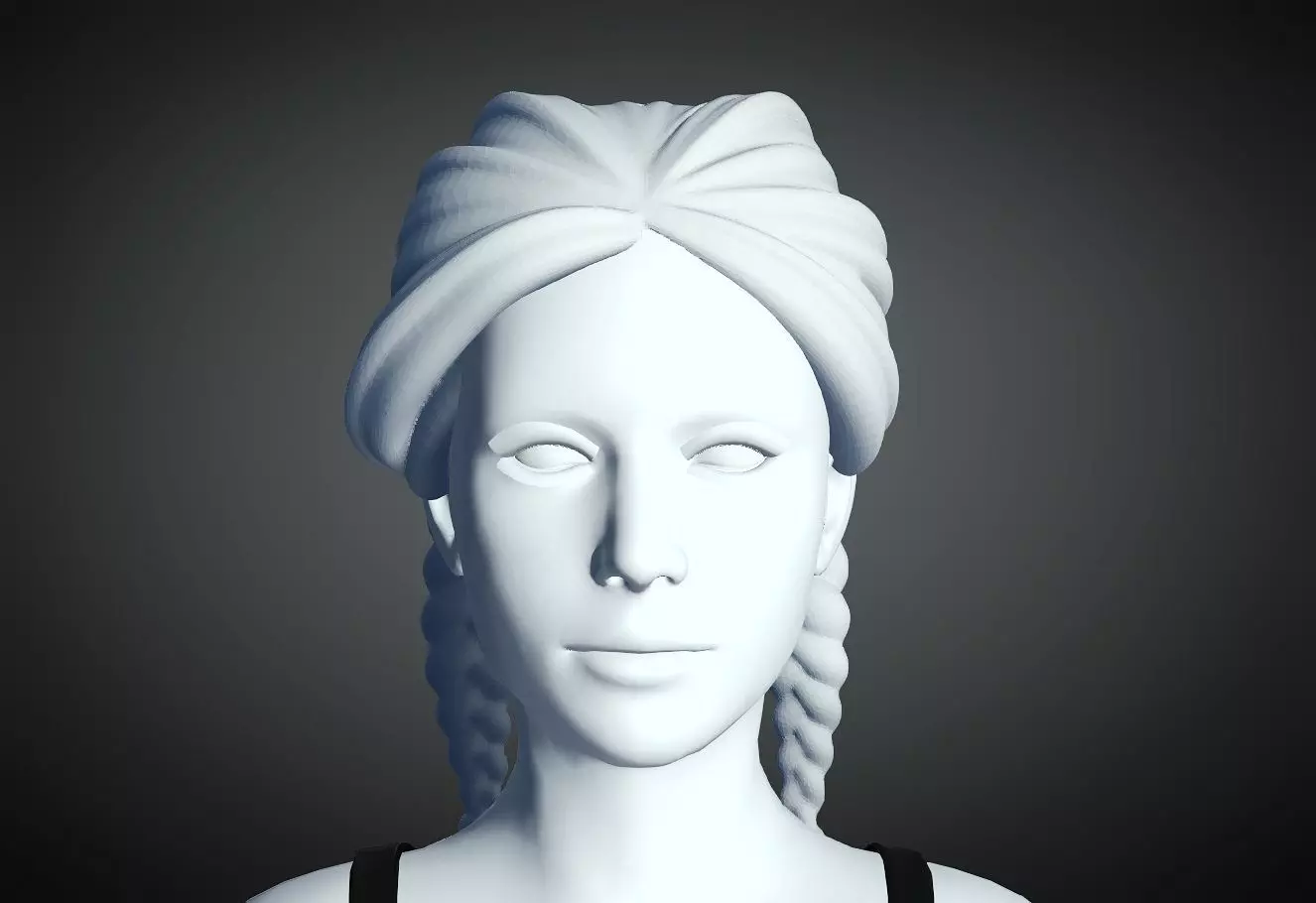 3D Hair style for Female 78 3D model 3D print model_0