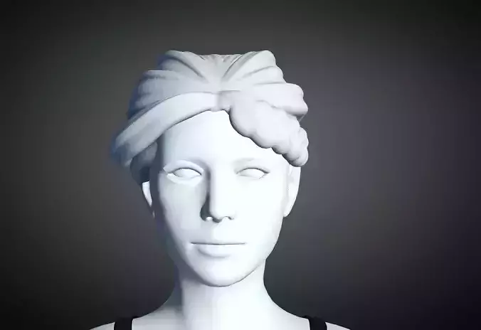 3D Hair style for Female 79 3D model