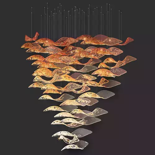 crystal pendant light