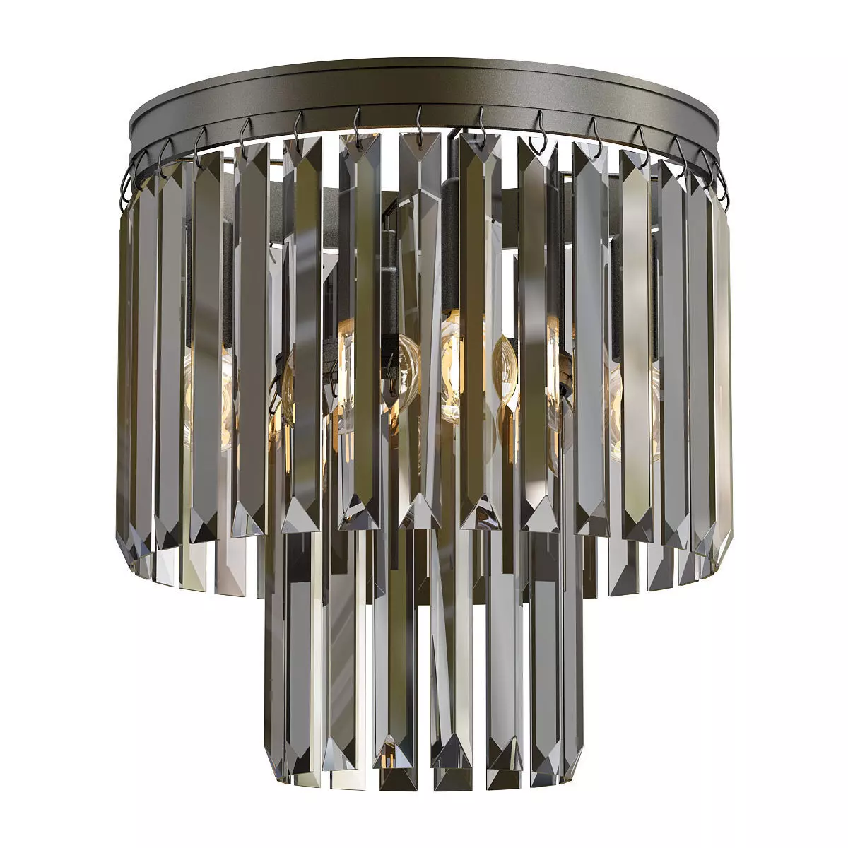 vitaluce-v5155-1-3-1pl light fixture with crystals hanging fr... 3D model