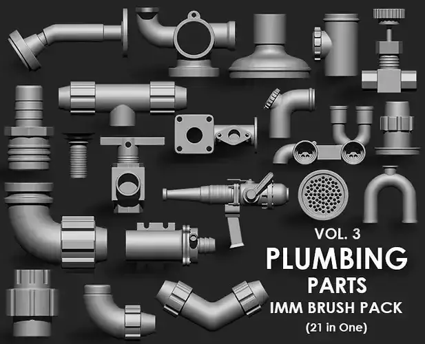 Plumbing Parts IMM Brush Pack 21 in One Vol3