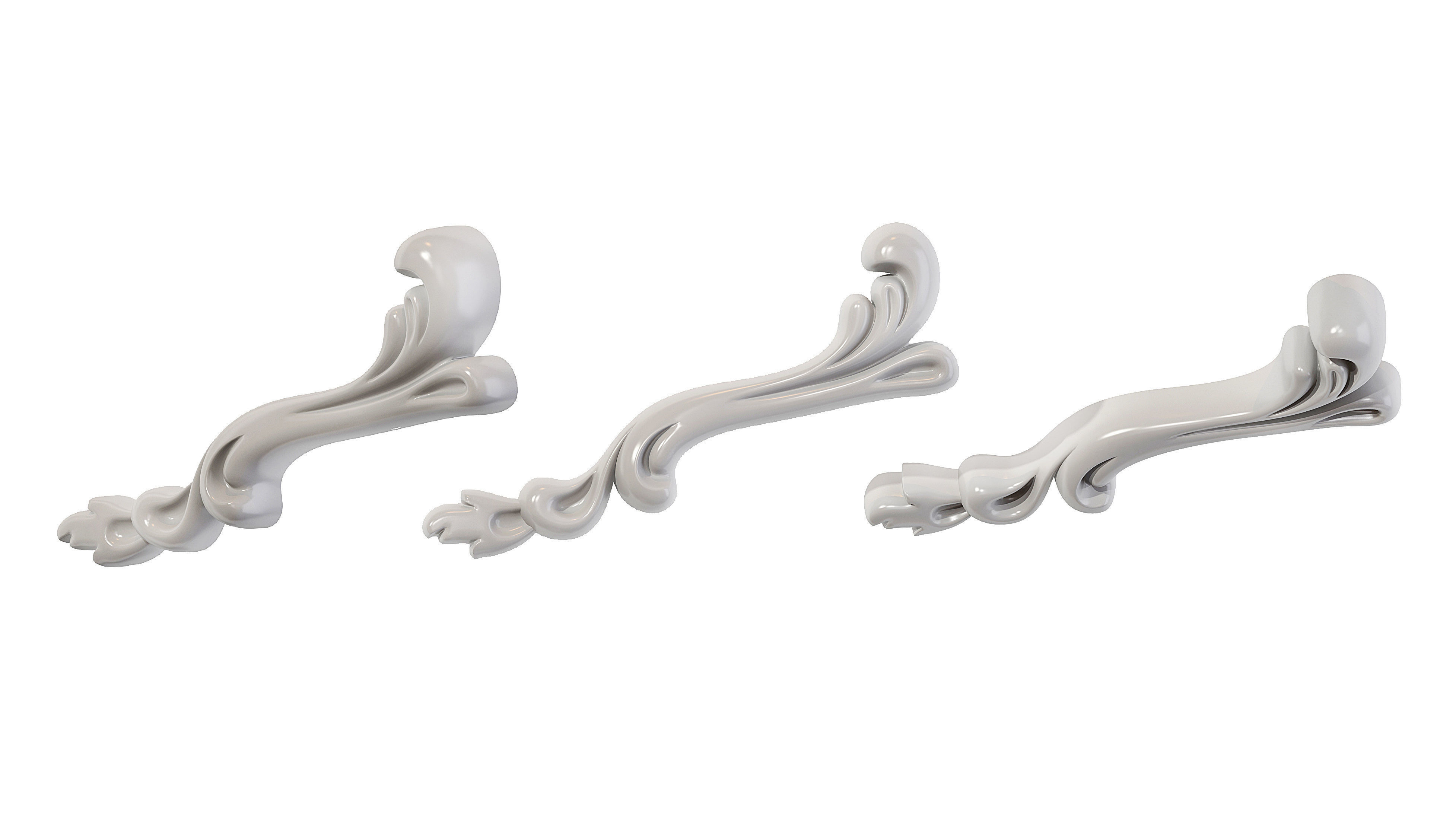 Classic carved 130 3D model_4