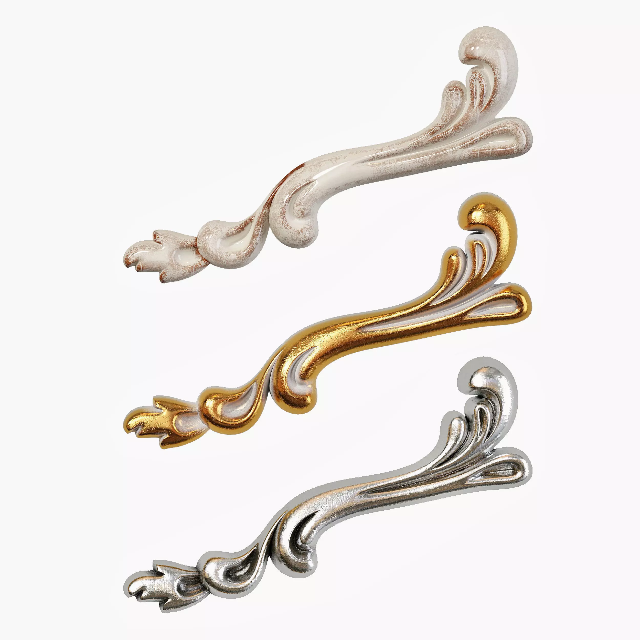 Classic carved 130 3D model_0