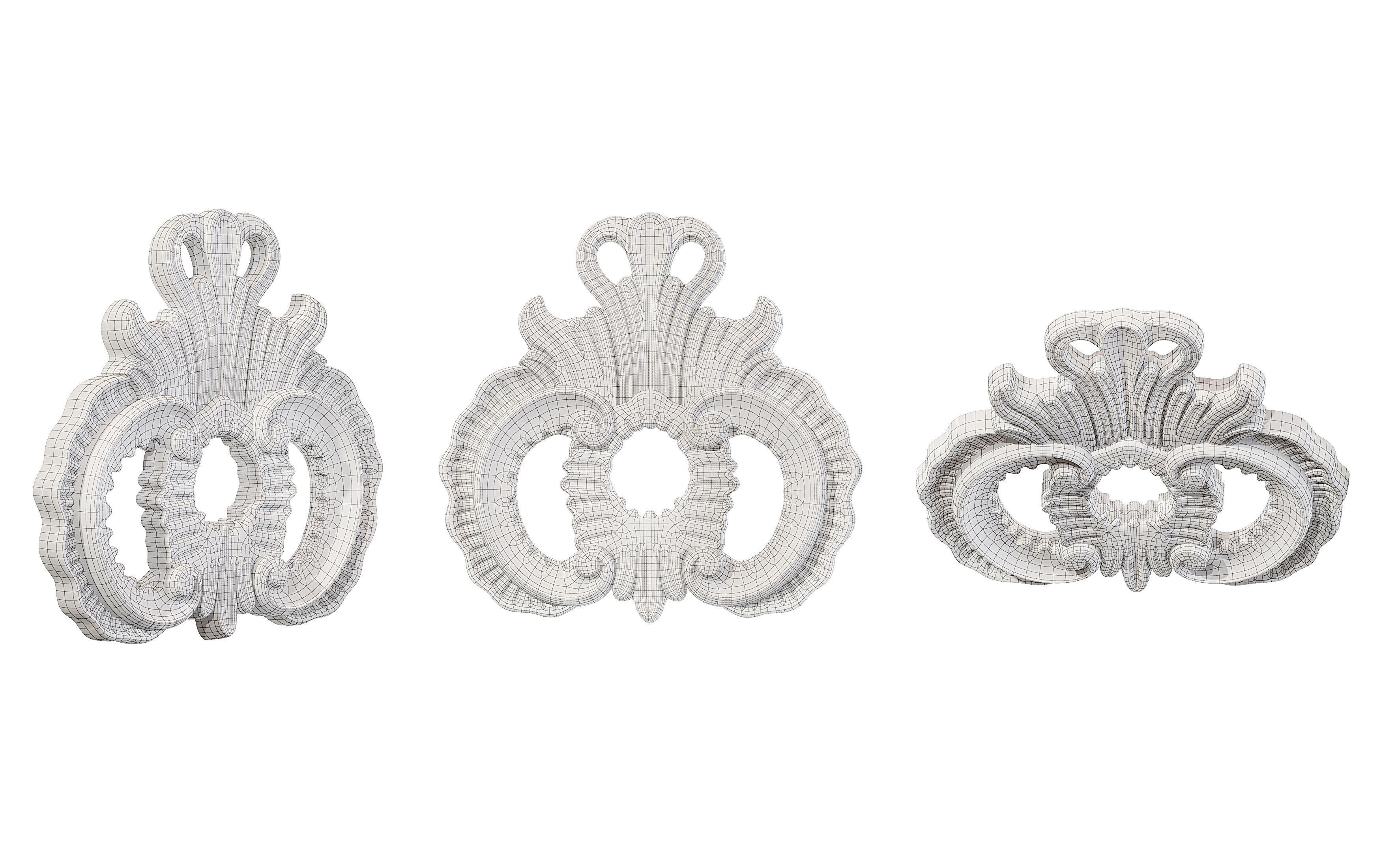 Classic carved 131 3D model_5