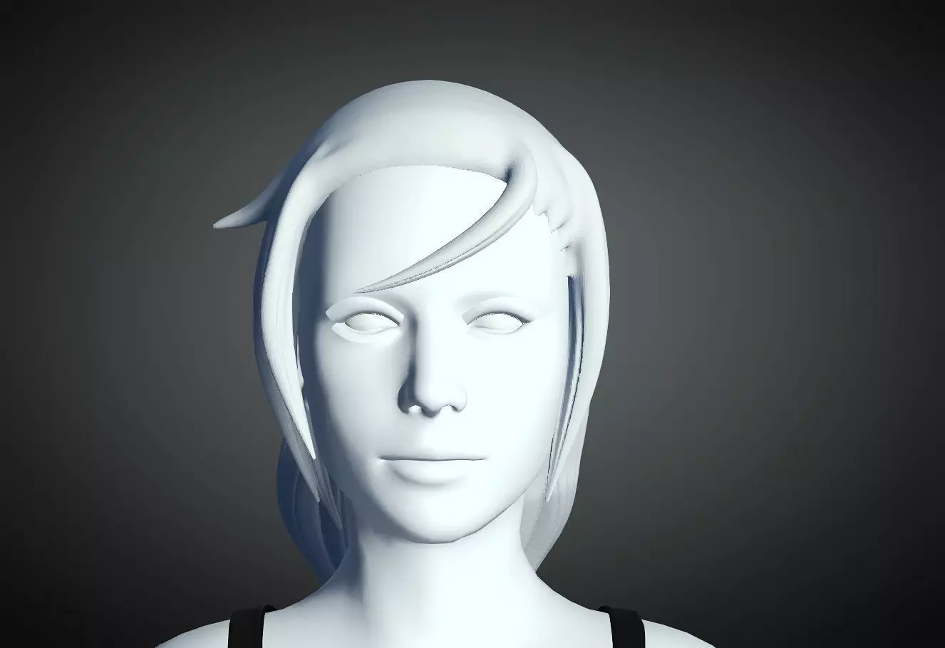 3D Hair style for Female 84 3D model 3D print model_0