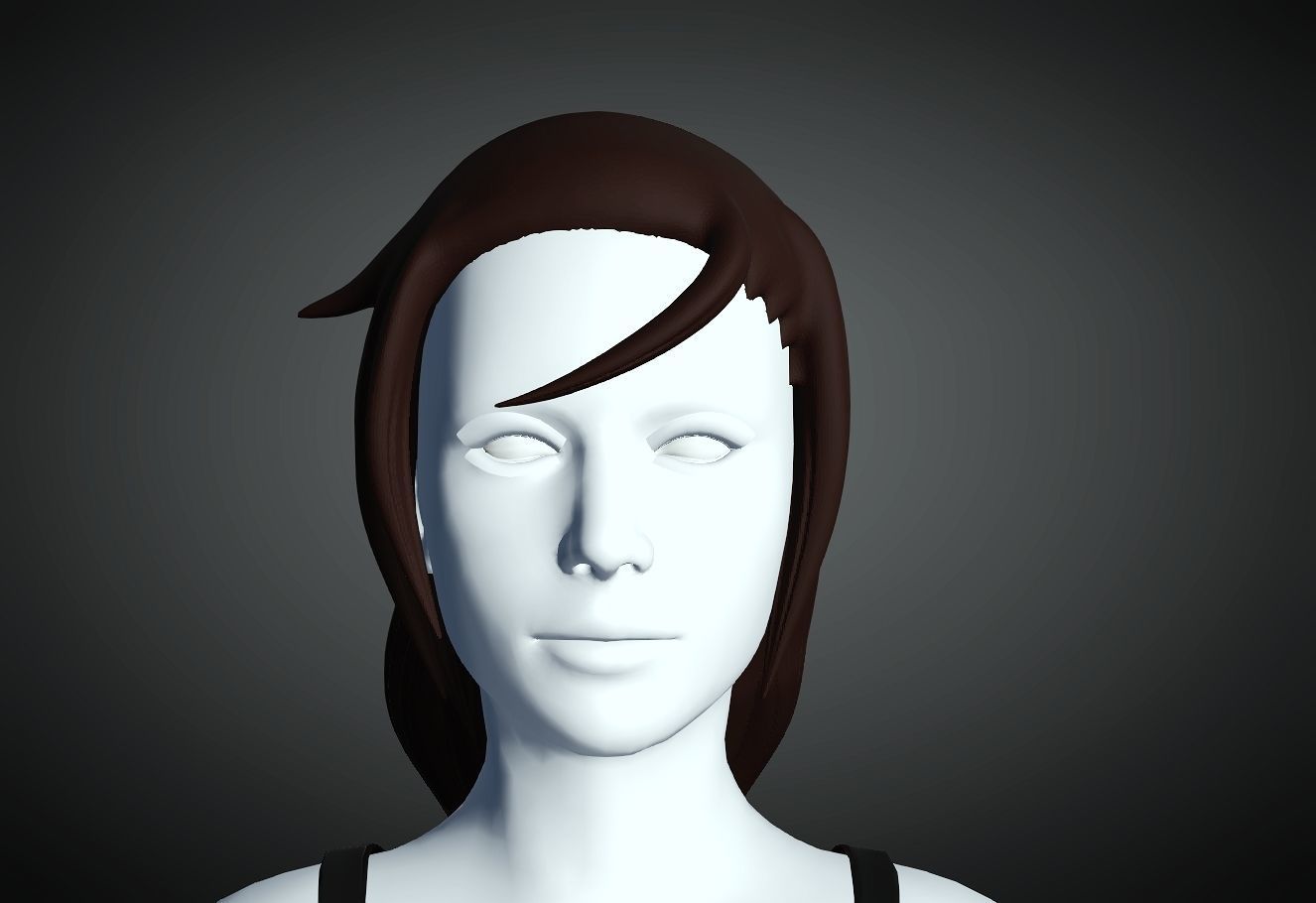 3D Hair style for Female 84 3D model 3D print model_3