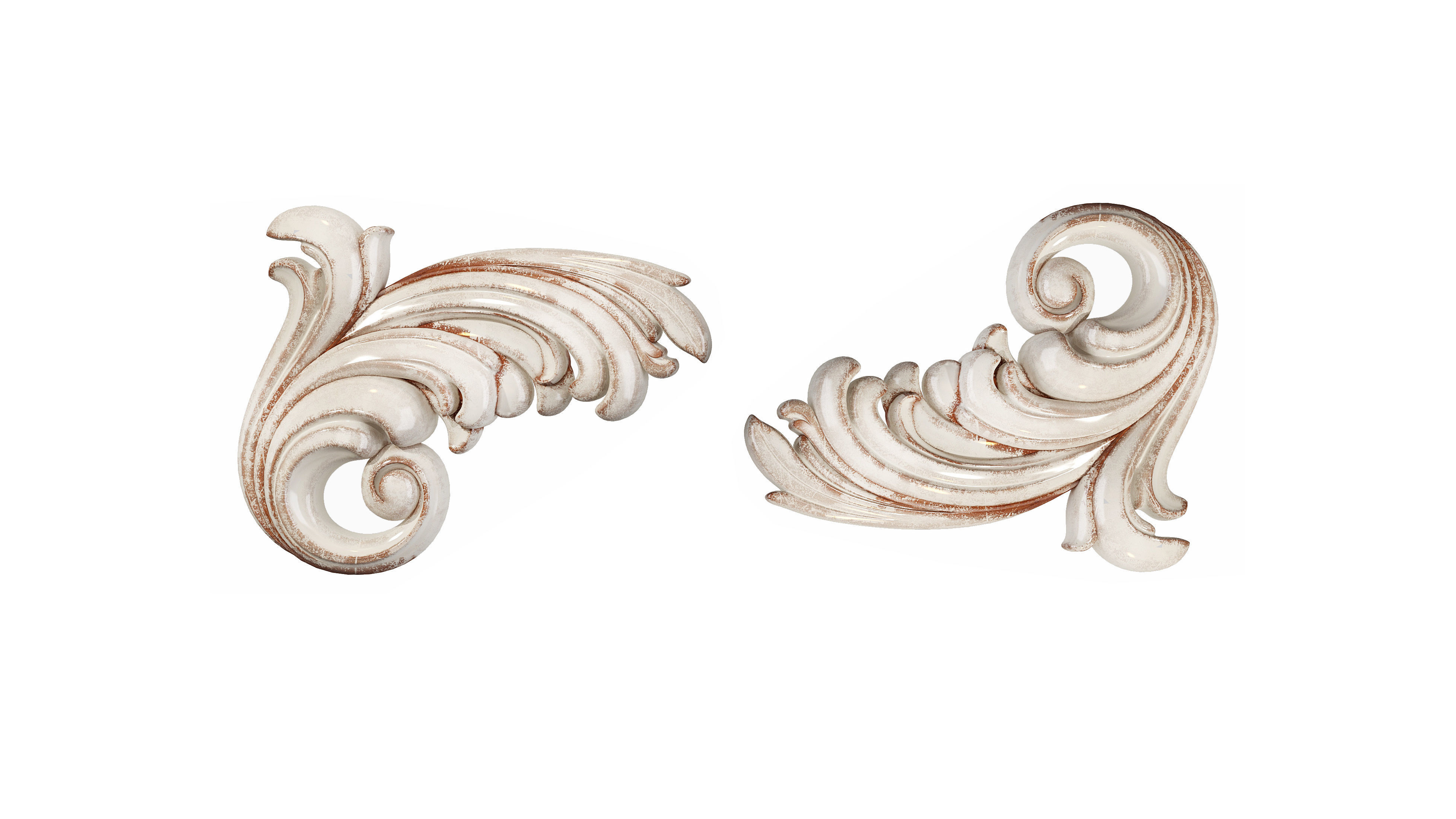 Classic carved 133 3D model_3