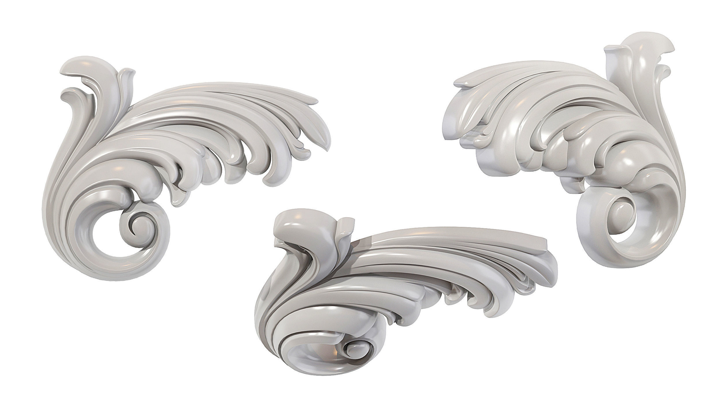 Classic carved 133 3D model_4