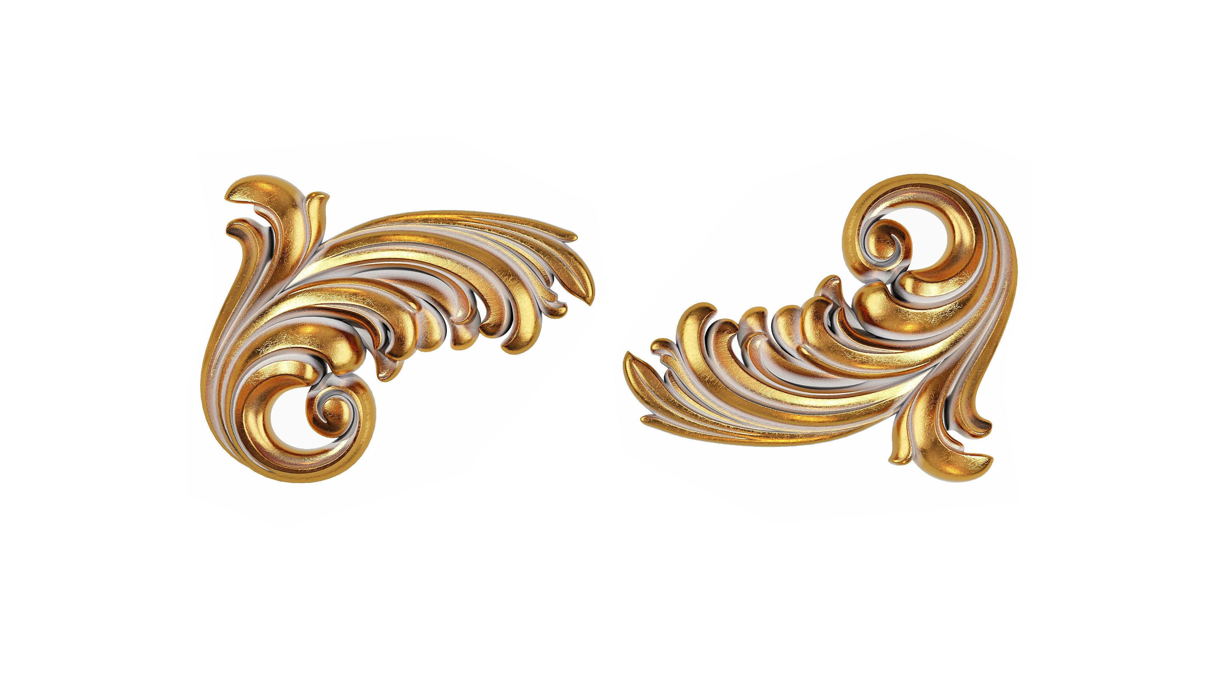 Classic carved 133 3D model_1