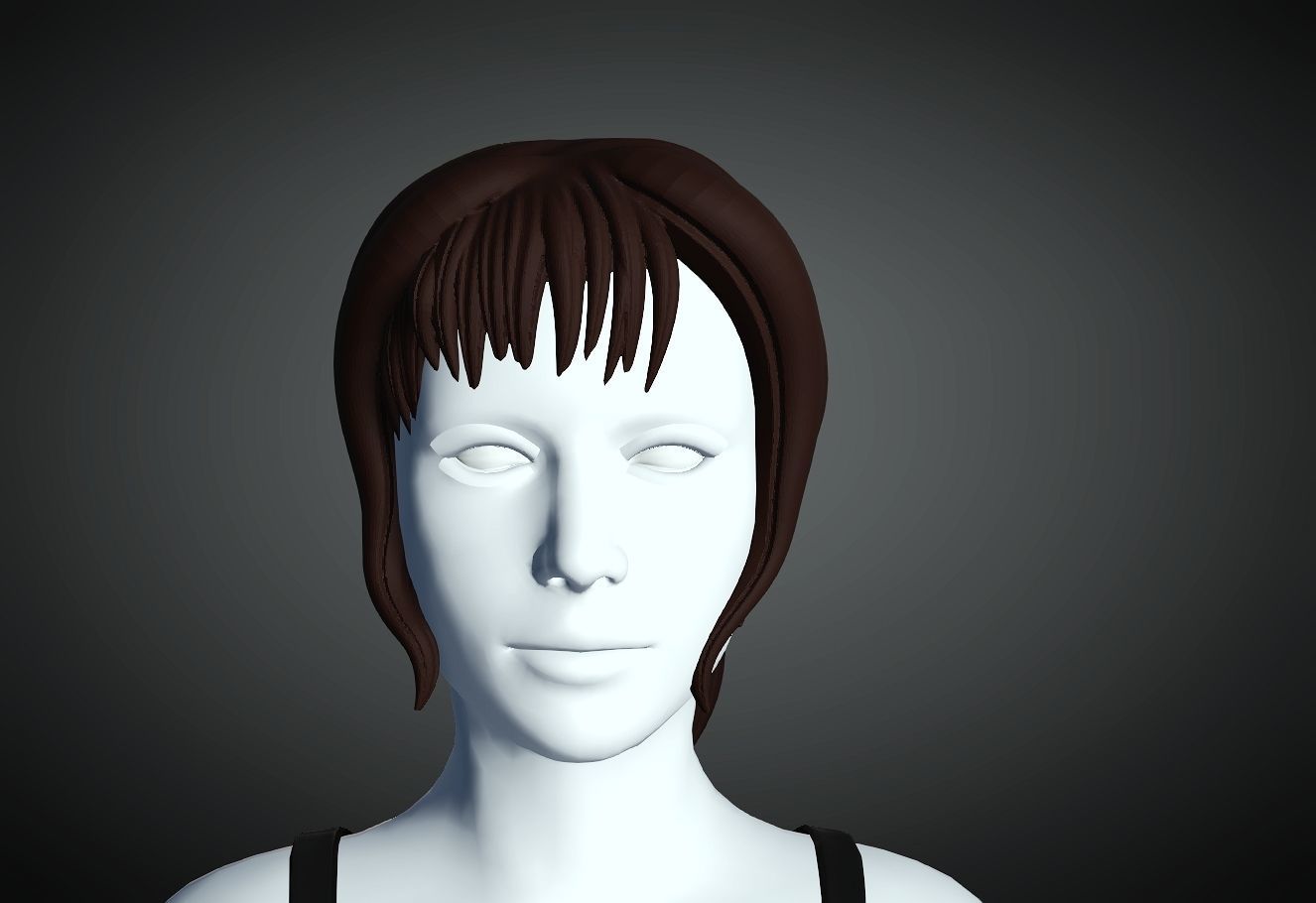 3D Hair style for Female 86 3D model 3D print model_3