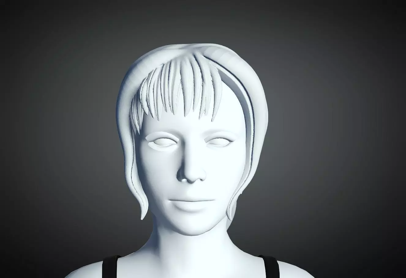 3D Hair style for Female 86 3D model 3D print model_0