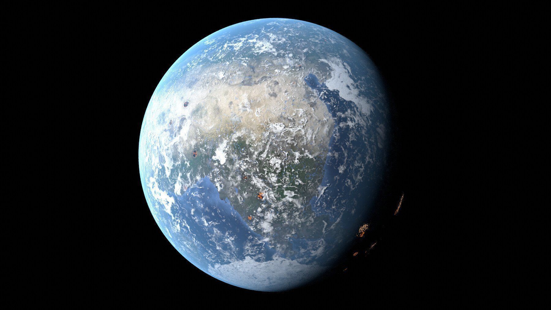 Procedural Planet Generator V2 With Texture Generation Export 3D model_9