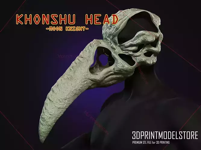 Moon Knight Khonshu Head Cosplay Mask