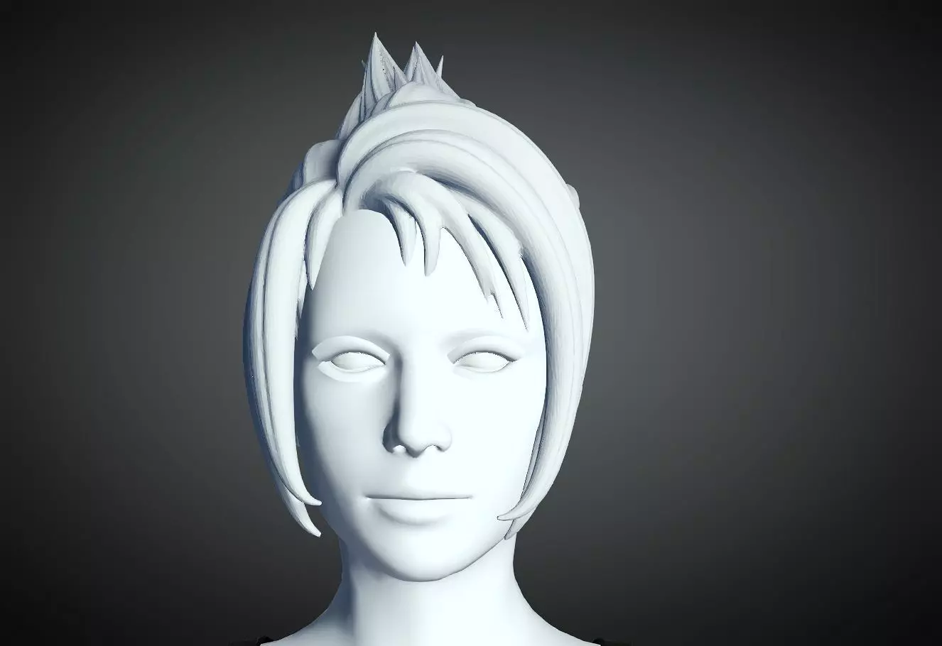3D Hair style for Female 87 3D model 3D print model_0