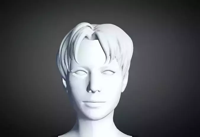 3D Hair style for Female 88 3D model