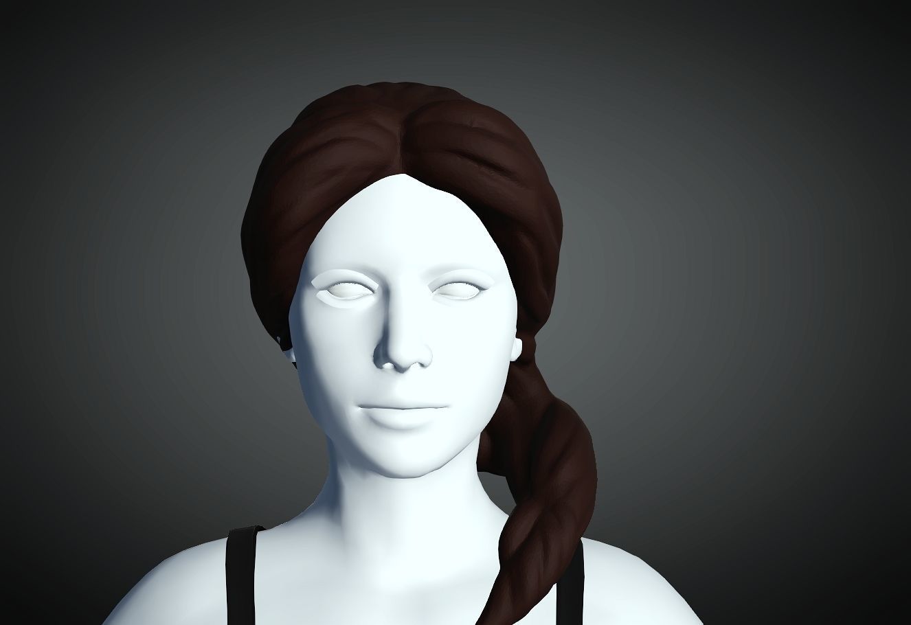 3D Hair style for Female 89 3D model 3D print model_3