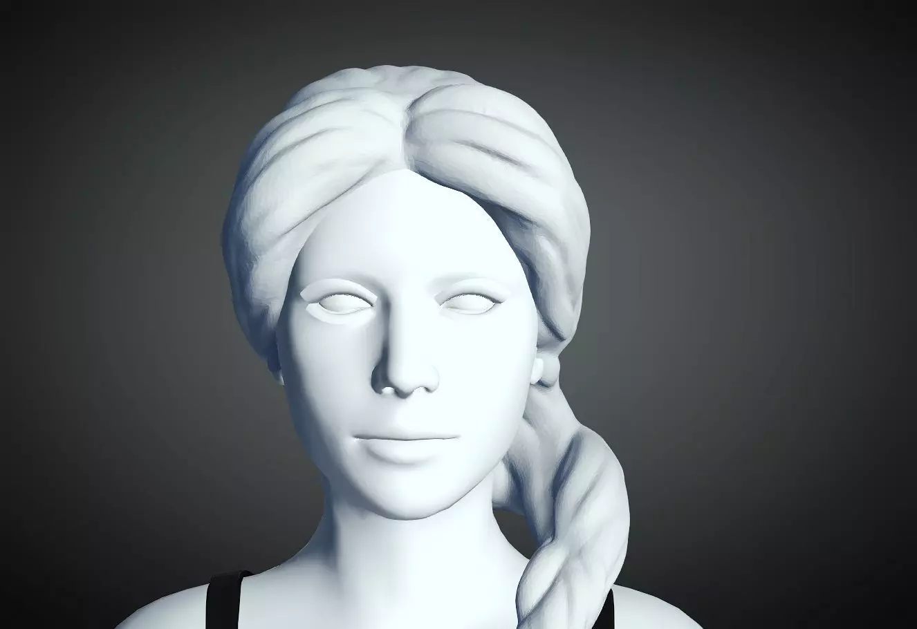 3D Hair style for Female 89 3D model 3D print model_0