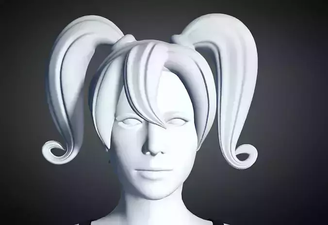 3D Hair style for Female 92 3D model