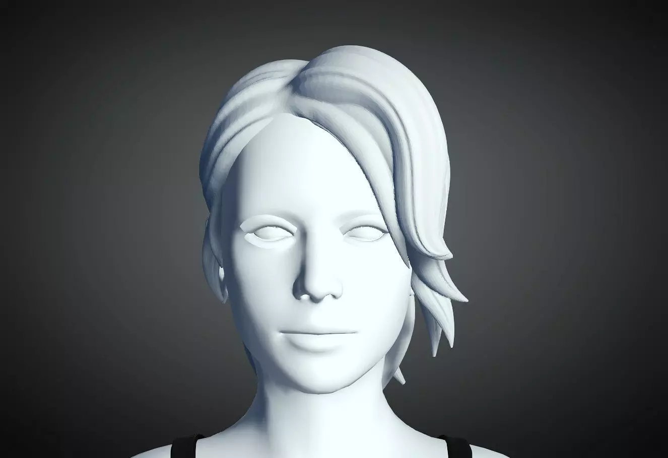 3D Hair style for Female 94 3D model 3D print model_0