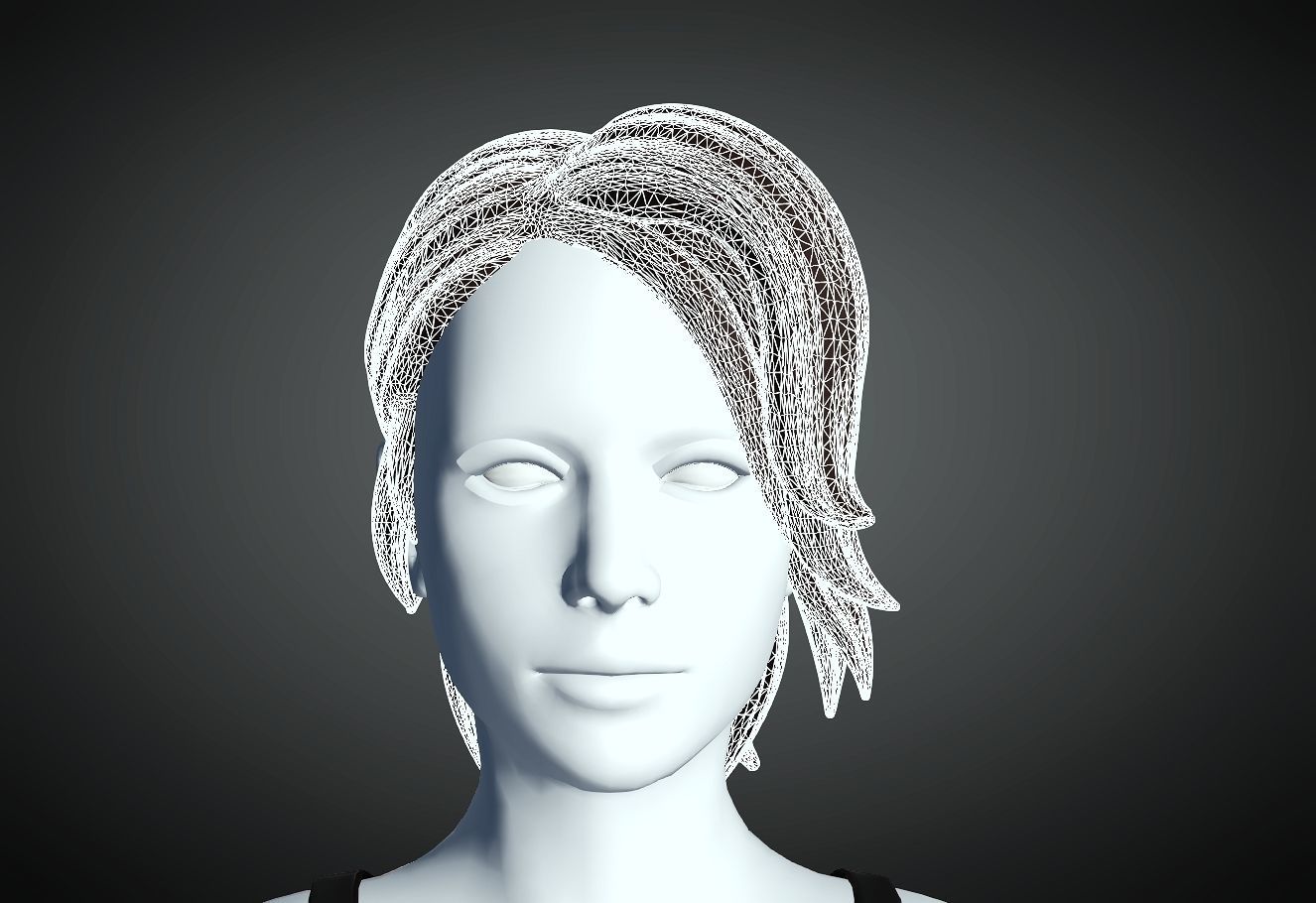 3D Hair style for Female 94 3D model 3D print model_6