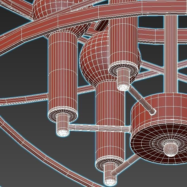 vele-luce-florence-vl5092p06 light chandelier in brass and gold 3D model_5