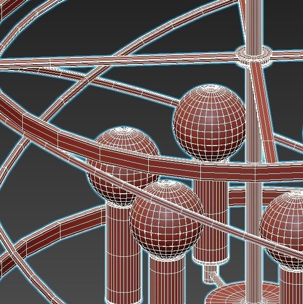 vele-luce-florence-vl5092p06 light chandelier in brass and gold 3D model_4