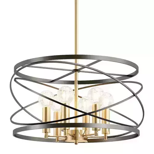 vele-luce-florence-vl5092p06 light chandelier in brass and gold