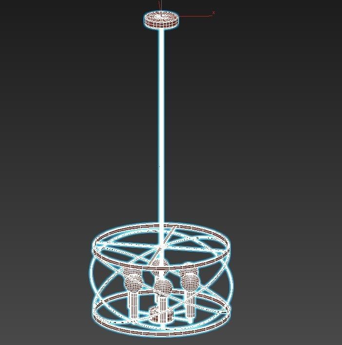 vele-luce-florence-vl5092p06 light chandelier in brass and gold 3D model_2