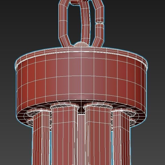 ombra-a2995lm-8cc modern chandelier with chrome finish and gl... 3D model_5