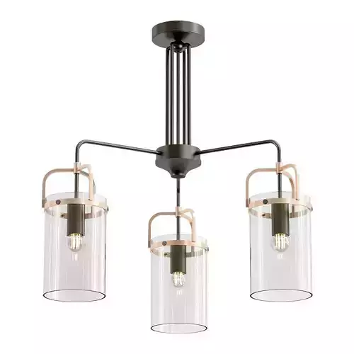 rivoli-annegret-4082-303-b0051267 three light chandelier with clear glass cylinders