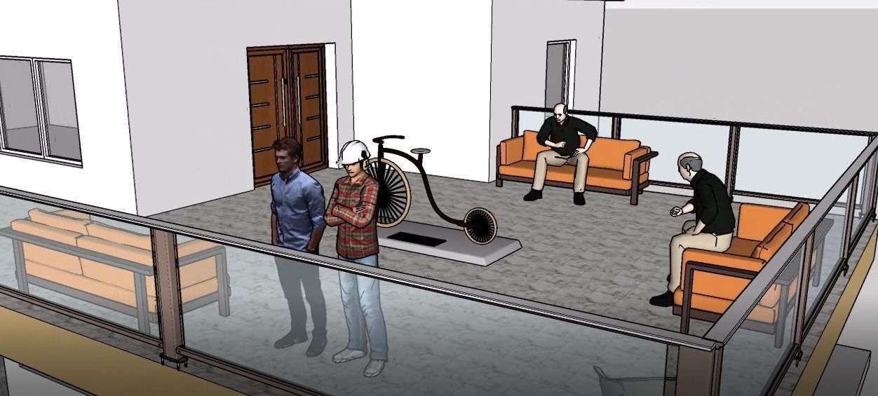 REVIT AND SKETCHUP DOUBLE STOREY HOUSE 3D model_14