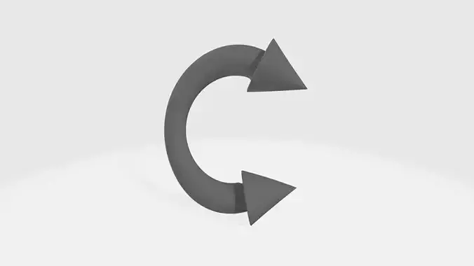 Piercing letter c door handle