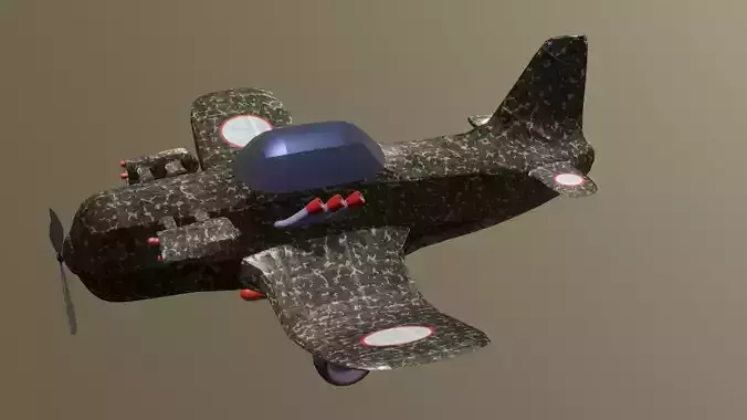 Low Poly War Plane