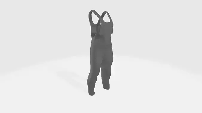 Overalls bib shorts