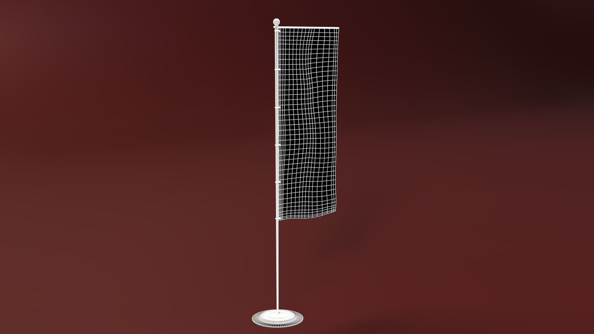 Splash Flag1 3D model_2