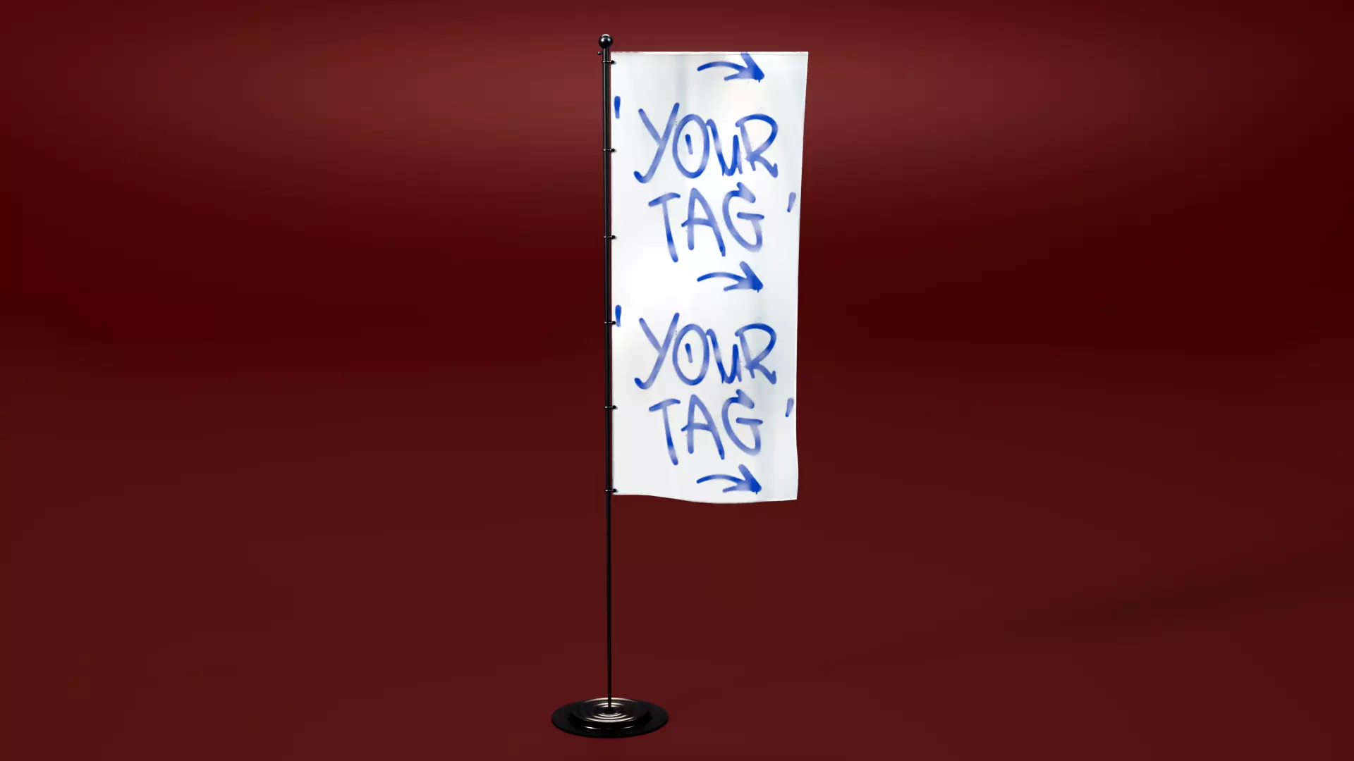 Splash Flag1 3D model_0