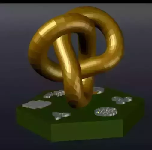 Trefoil Knot 3D model