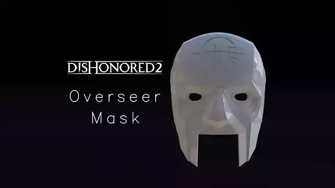 Dishonored 2 Overseer Mask 3D Model for 3D Printing