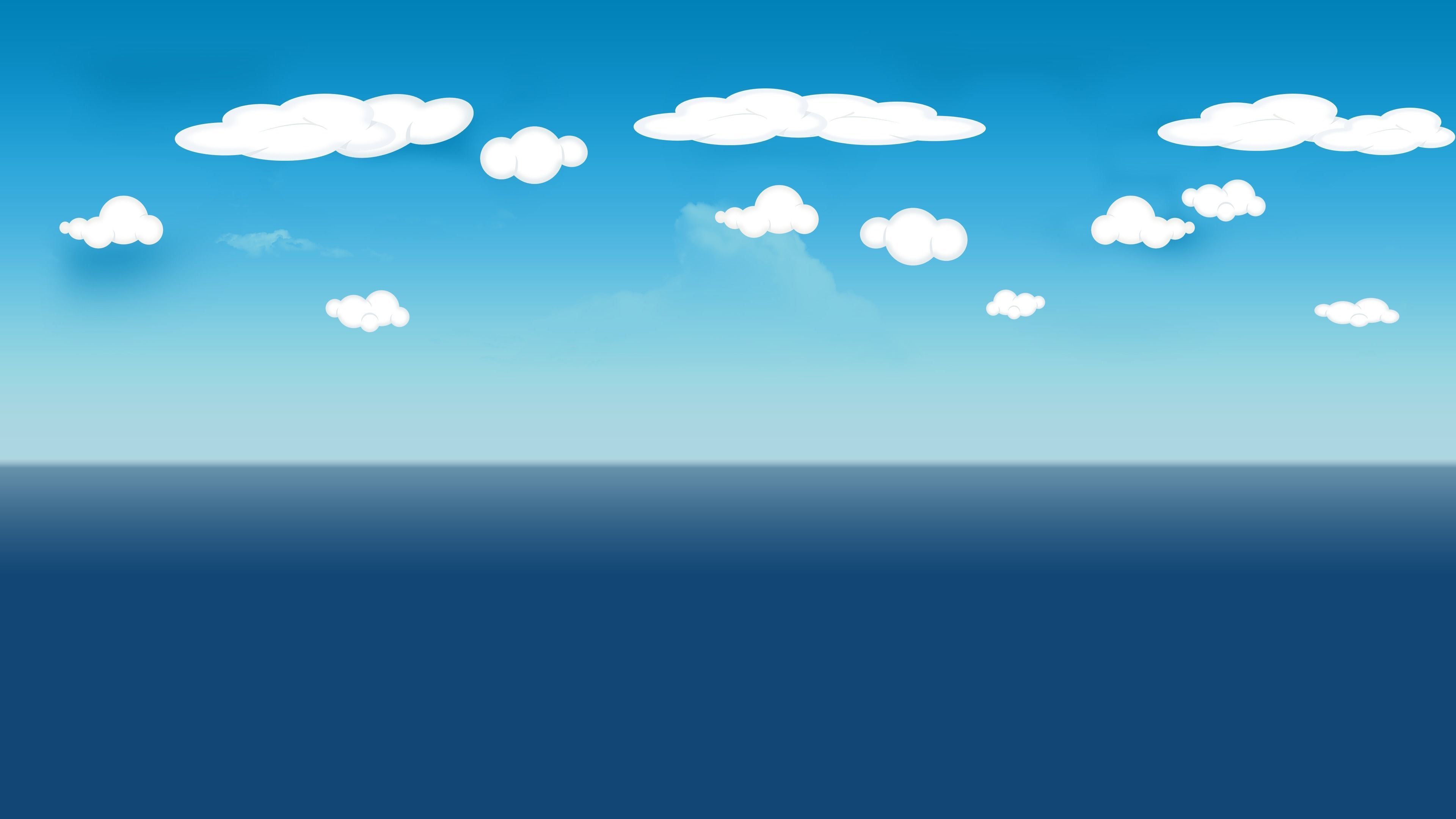 4k Cartoon SkyBox Free low-poly 3D model_5