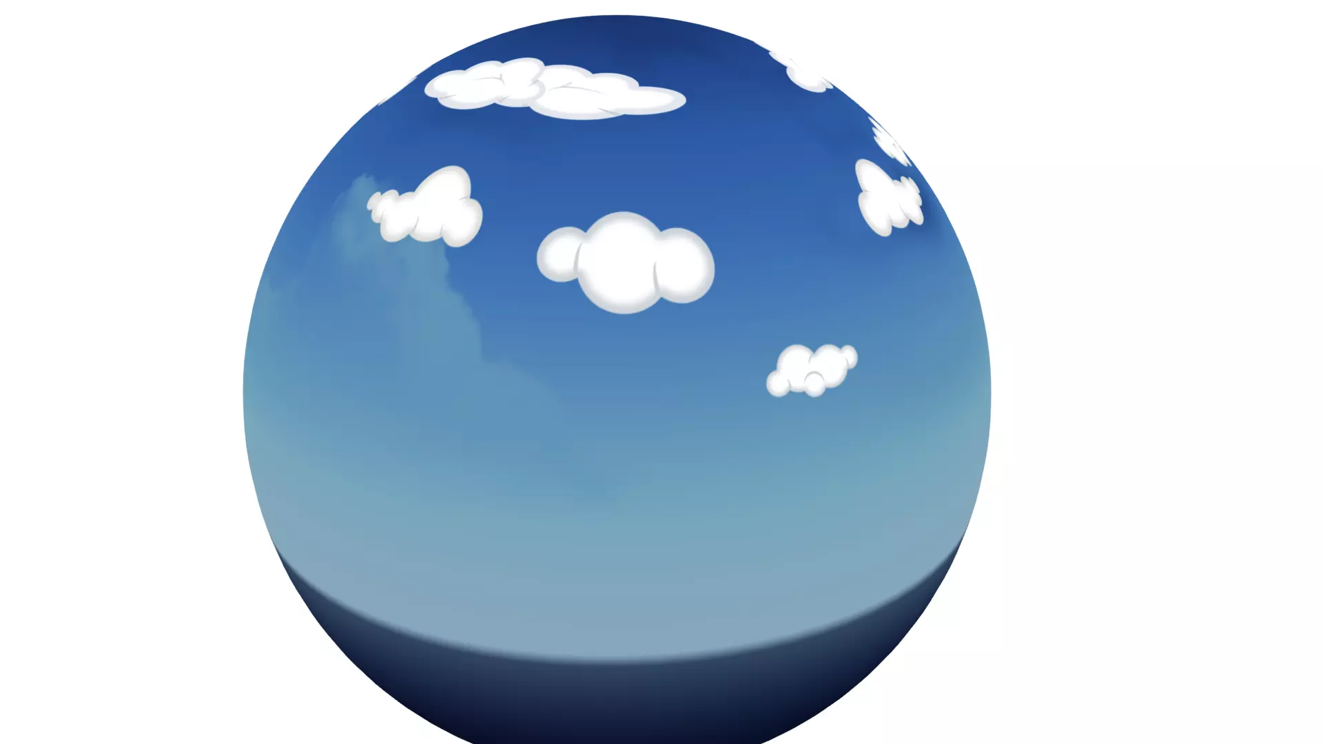 4k Cartoon SkyBox Free low-poly 3D model_0