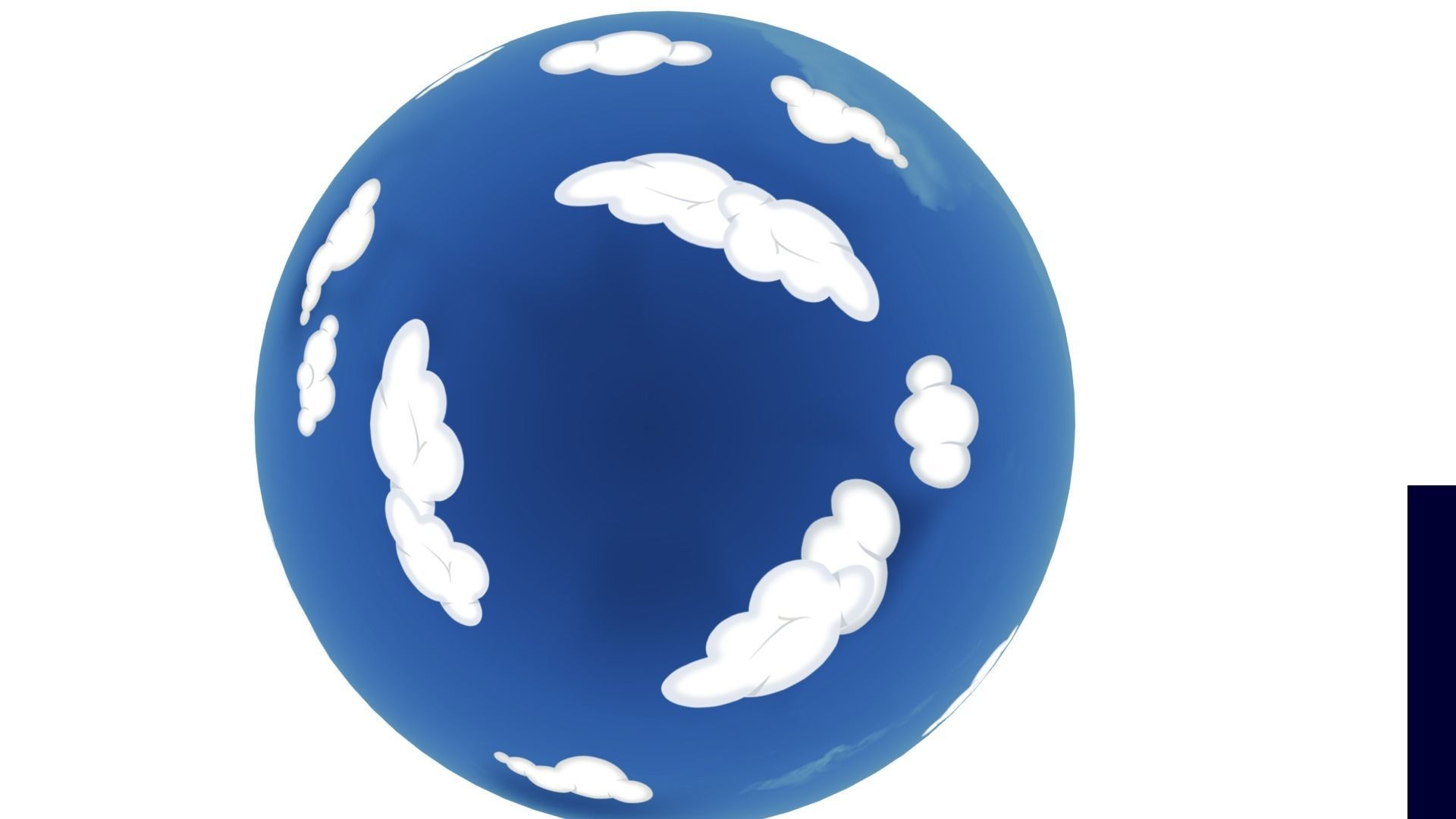 4k Cartoon SkyBox Free low-poly 3D model_1