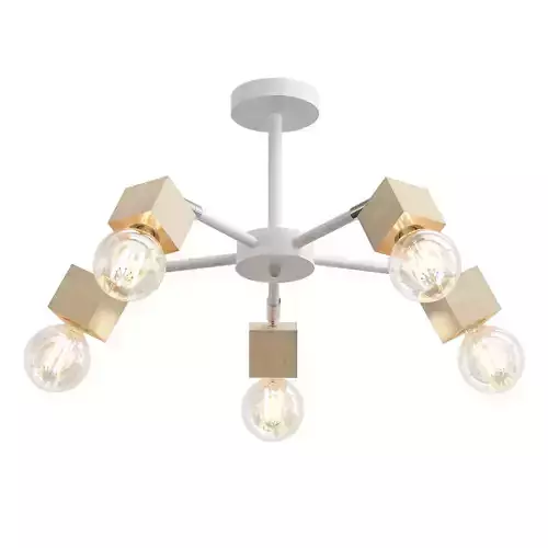 toplight-alisha-tl1197x-05ab five light ceiling fixture with bulbs