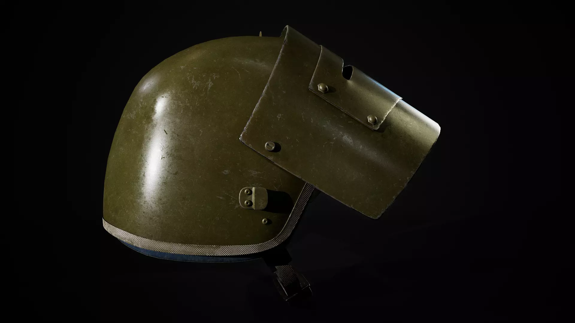 Sh-Maska Helmet Low-poly 3D model