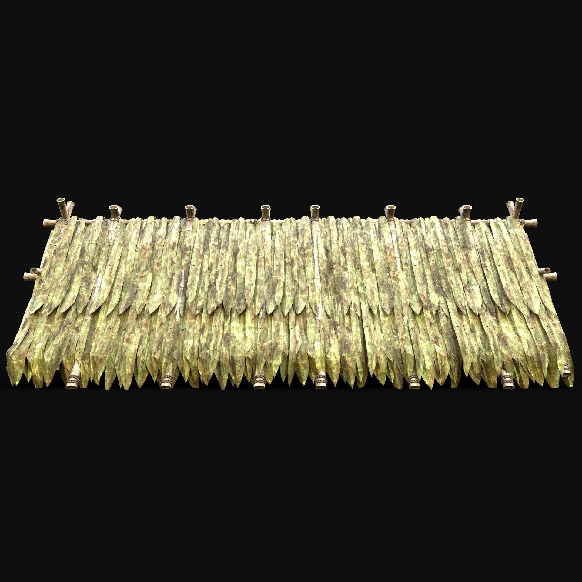 BAMBOO HOUSE SHELTER JUNGLE HUT CASTAWAY SURVIVAL BUILDER AAA 3D Model Collection_74